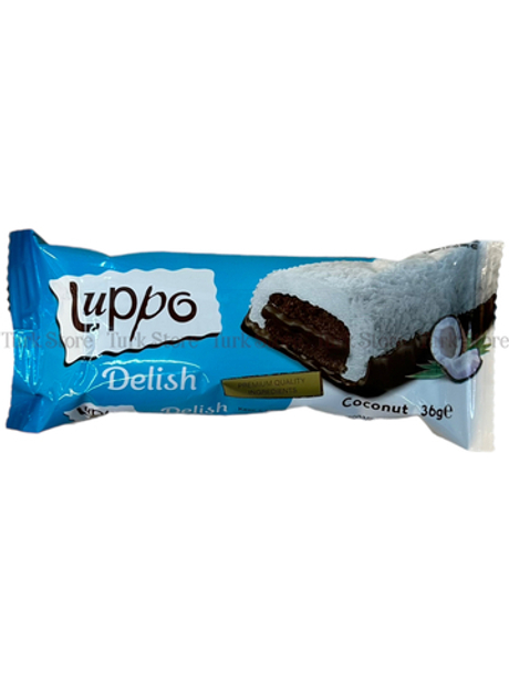 Кекс "Luppo Delish" с кокосом и шоколадным соусом 36 гр