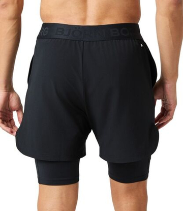 Мужские теннисные шорты Björn Borg 2 In 1 - black beauty