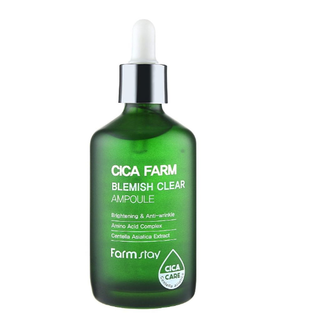 Ампульная сыворотка с центеллой FarmStay Cica Farm Blemish Clear Ampoule 100 мл.