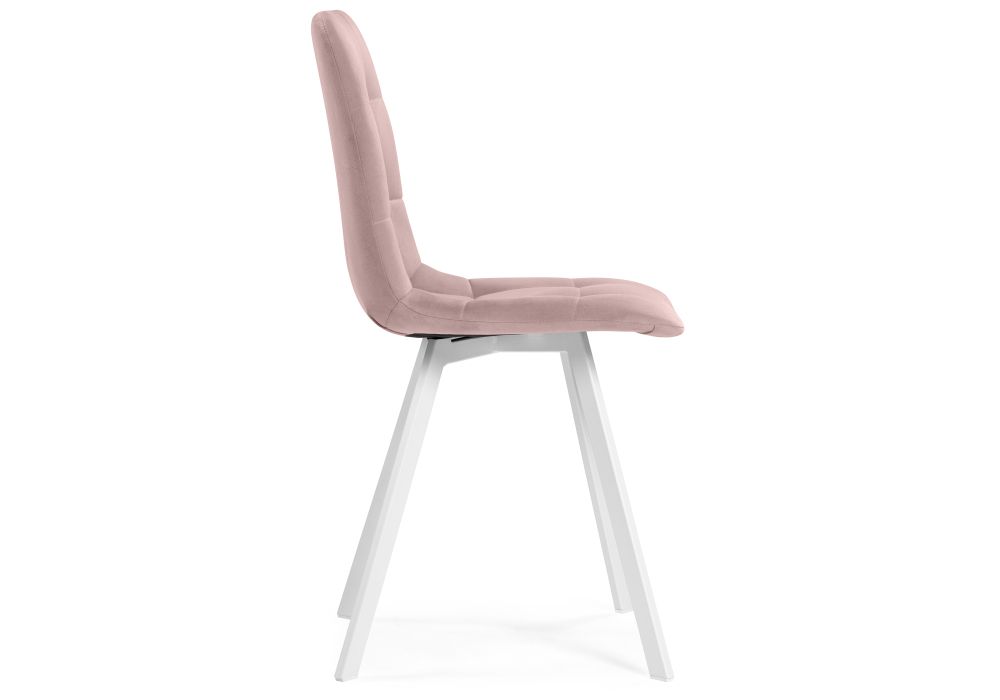 Стул на металлокаркасе Чилли белый / розовый