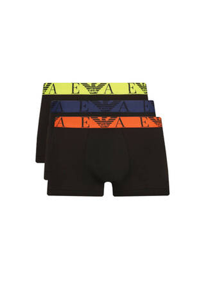 Трусики-боксеры 3шт. Emporio Armani - черный(111357 3F715)