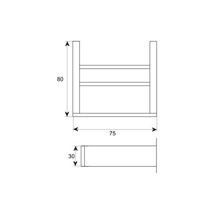 Steinberg Серия 460 Стаканчик с с держателем 70 х 70 х 120мм, из латуни, чёрное сатин. стекло, хром 460 2002