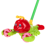 Каталка на палке Краб 52см, пакет 341