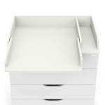 Комод Атон СИРИУС-2 WOOD ПВХ 800/4 белый премиум