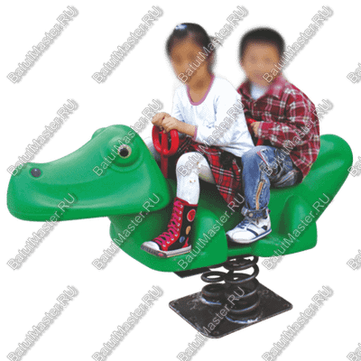 Детская качалка на пружине для игровых площадок "Крокодил"