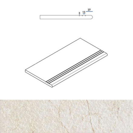 Фронтальная ступень CONTEMPORA X2 PURE GRADINO ROUND GRIP (620040000043)