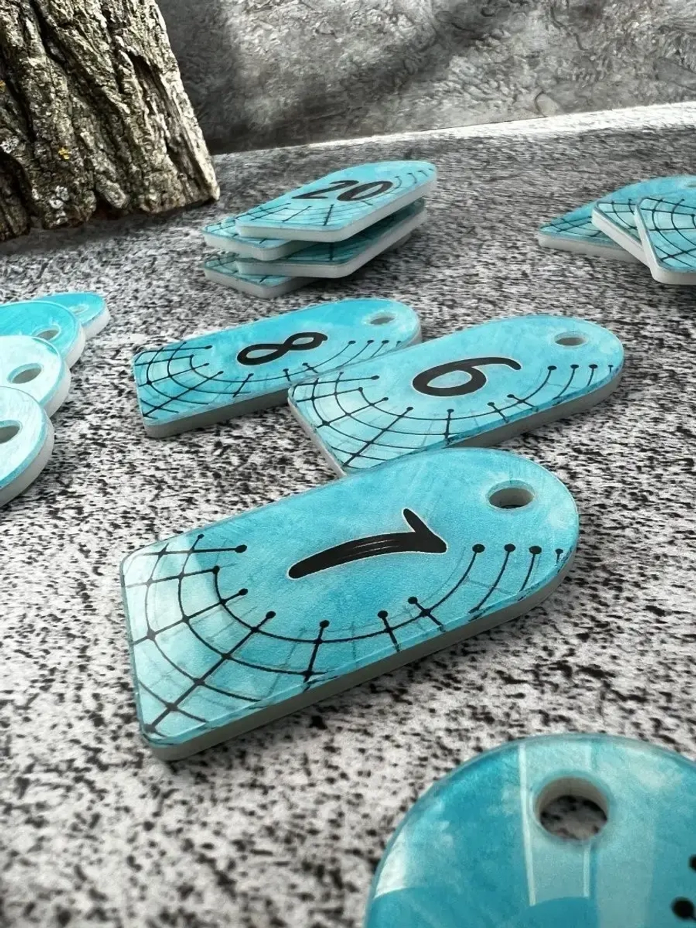 Номерки для ключей акрил