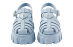 PRADA Monolith Foam Rubber 55mm Sandals Light Blue Women"s