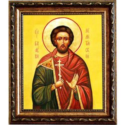 Валерий Мелитинский Святой мученик. Икона на холсте.