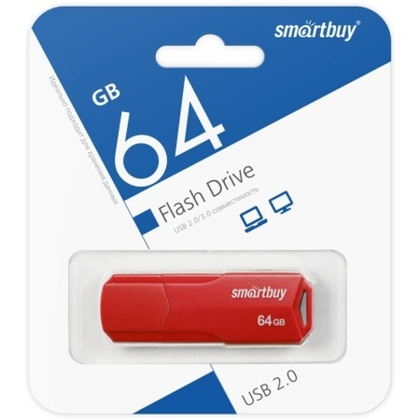 64GB USB Smartbuy Clue red