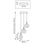 Подвесной светильник Lightstar ROCCO 793236