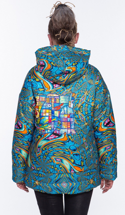 Двусторонняя куртка «Витражи», по мотивам живописи Тани МакКабе