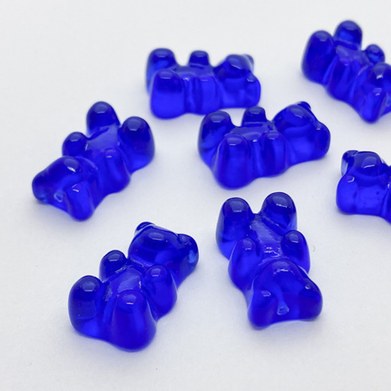 Подвеска Мишка, цвет синий, размер 17*11 мм, с отверстием под бейл, цена за 1 шт