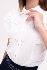 Блуза к/р трикотаж. д/д DELORAS C63715S