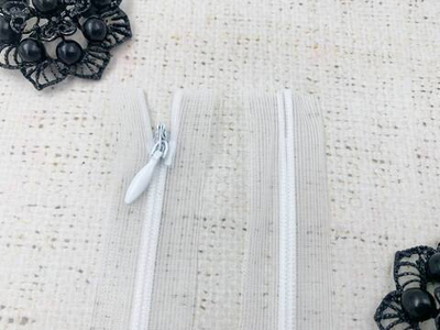 Молния потайная прозрачная, L 20 см