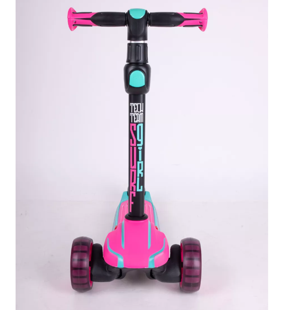 Самокат Tech Team Surf girl celadon-pink 1/4 бирюзовый-розовый