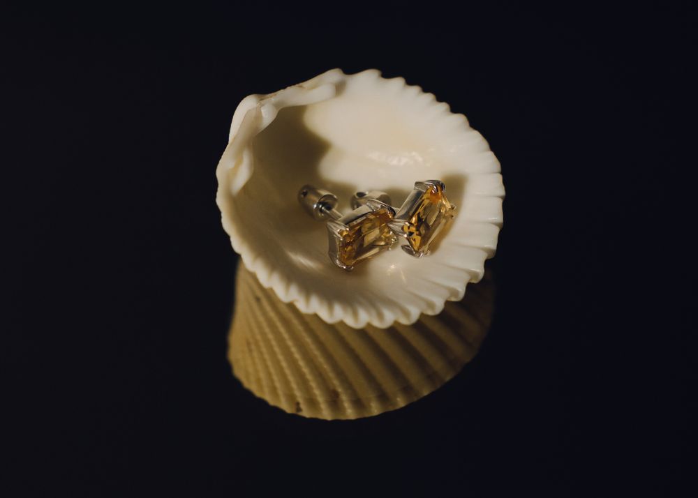 Серьги Crystal Classic с цитрином