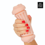 Двусторонний мастурбатор - ротик и вагина (Цвет: телесный)