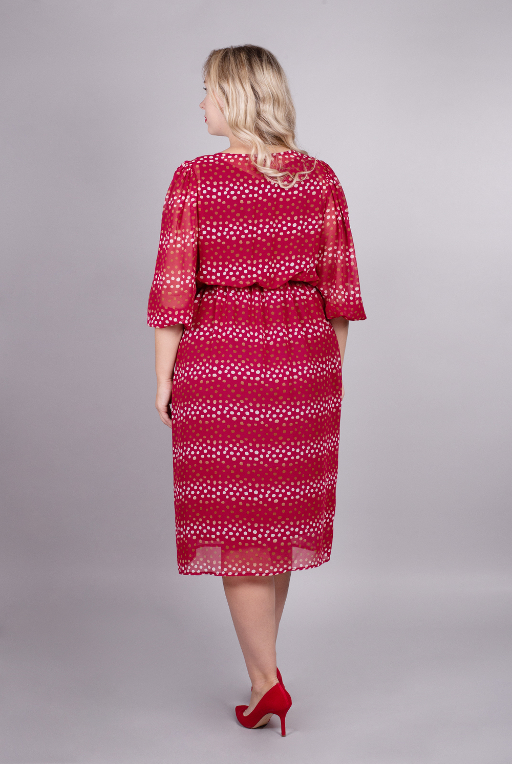 Платье женское 3414ВП, горох #284Гх053414ВП