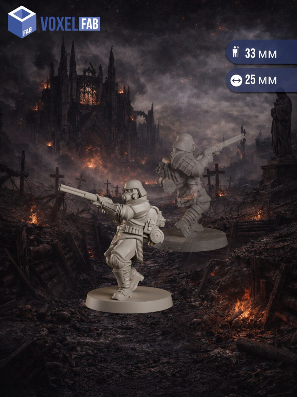 Стальные самураи Новая Антиохия миниатюры для настольных игр РНИ, Trench Crusade