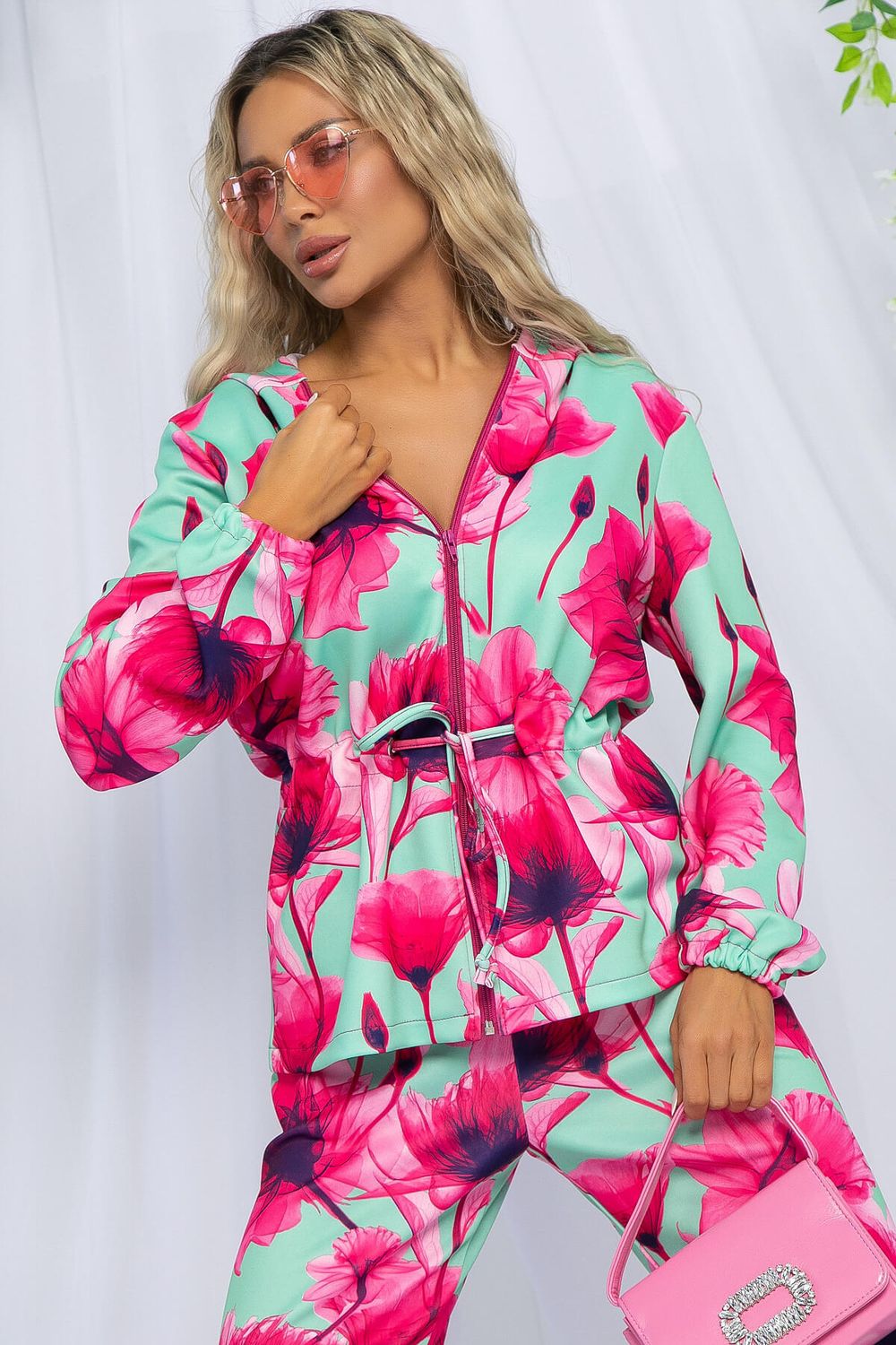 Костюм Бомба стиля (розово-мятный) К13142-6М LT Collection