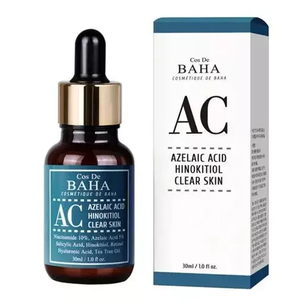Cos De Baha Azelaic Acid Hinokitiol Clear Skin сыворотка для лица с азелаиновой кислотой против акне