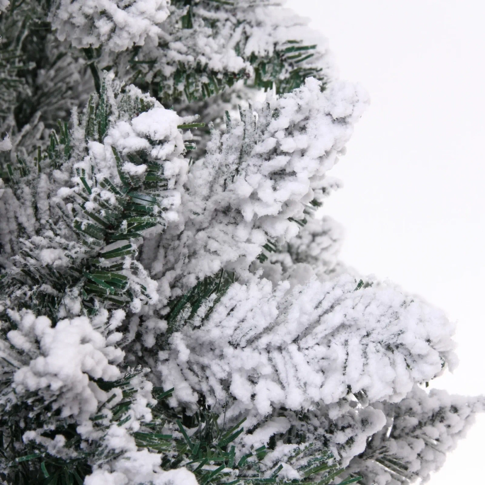 Ёлка «Снежные огни» 210 см, ПВХ с белым напылением 310 ламп LED (1222 ветки)