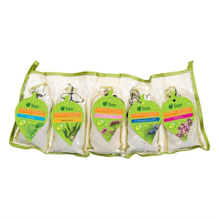 Набор Запарок в сумочке 5шт (Мята, Эвкалипт, Душица, Можжевельник,Чабрец)