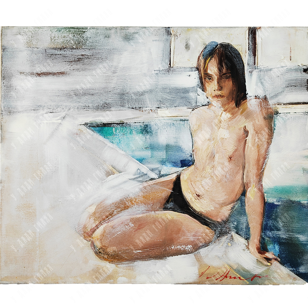 Алексеев Дмитрий Николаев (р. 1963) Бассейн. Масло. 2010-е гг.