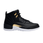 Кроссовки Jordan Air Jordan 12 Retro Black Metallic Gold White (Женская размерная сетка)
