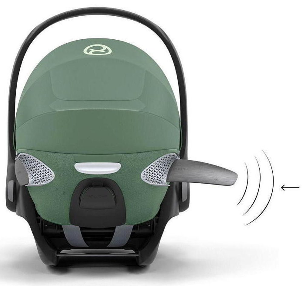 Коляска Cybex Balios S Lux TPE complete Cloud T Leaf Green Plus 3 в 1 Seashell Beige с дождевиками