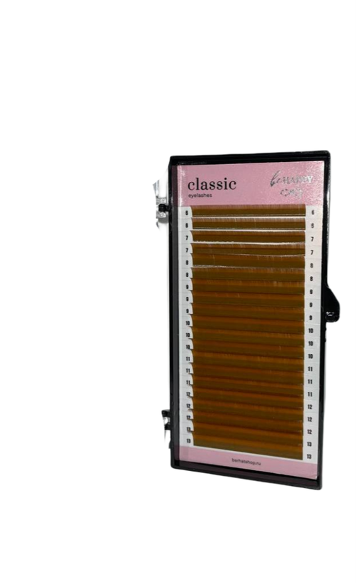 Ресницы коричневые Light-Brown Be Happy MIX 20 линий