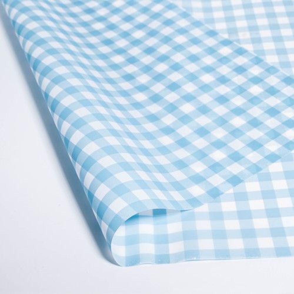 ЛИСТ матовый &quot;Клетка&quot; 58*58/20шт ГОЛУБОЙ