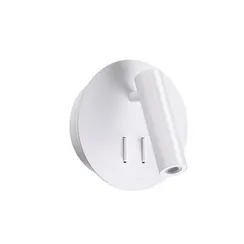 3912/9WL HIGHTECH ODL20 409 бел/металл Наст-й свет-к с лампой д/чтения с выкл LED 9W 3000K 220V BEAM