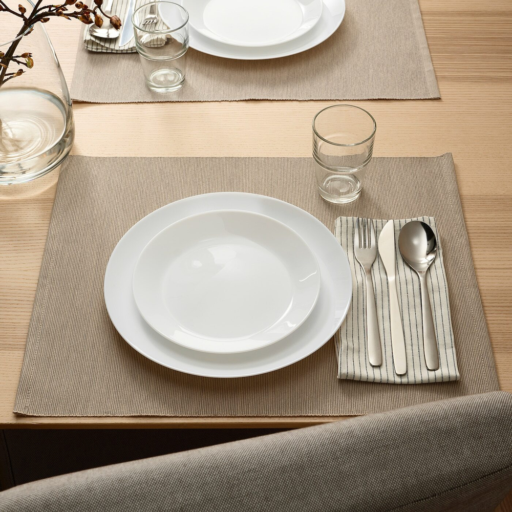IKEA OFTAST  (ИКЕА ОФТАСТ)  -  Тарелка, белая, 19 см