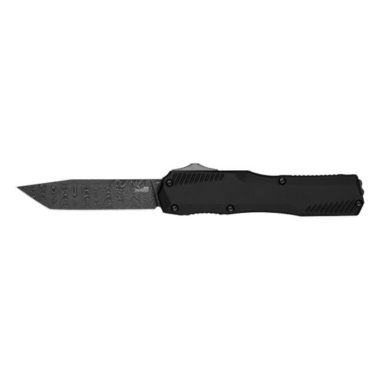 Автоматический нож KERSHAW 9000TDAM Livewire Tanto - черн. алюм. рук-ть, клинок дамаск
