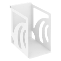 Навесной лоток для папок широкий MAN-12 Металл Белый 160*263*250