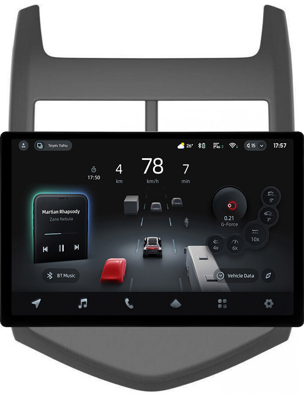 Магнитола для Chevrolet Aveo 2 2012-2015 - Teyes CC4-PRO монитор 13" 2K QLED на Android 13, Snapdragon 778G, 8+128, AI, CarPlay, DSP, 4G SIM-слот