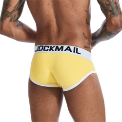 Мужские трусы брифы желтые JOCKMAIL JM2032-13