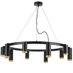 LR02037587540 Люстра RULLO 10х50W GU10 ЧЕРНЫЙ (571020+214437-5+214487-5+203440-10)