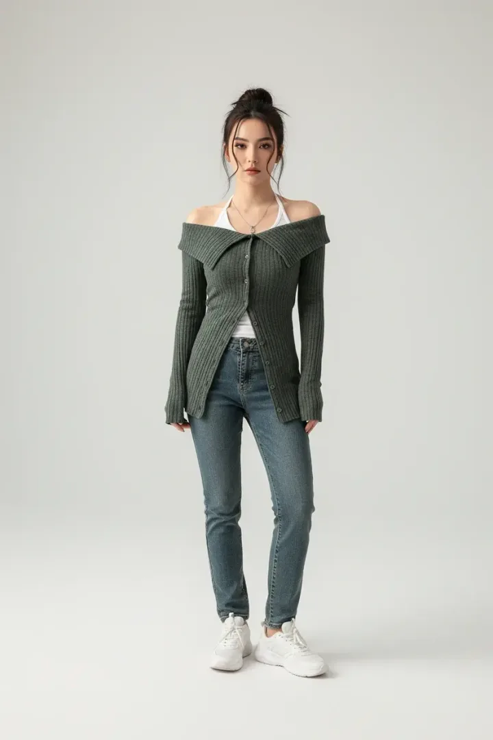 Женский кардиган с топом «BISK»