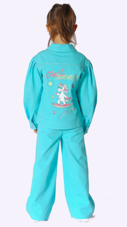 Брюки джинсовые для девочки 3-6 лет Fleur de Vie
