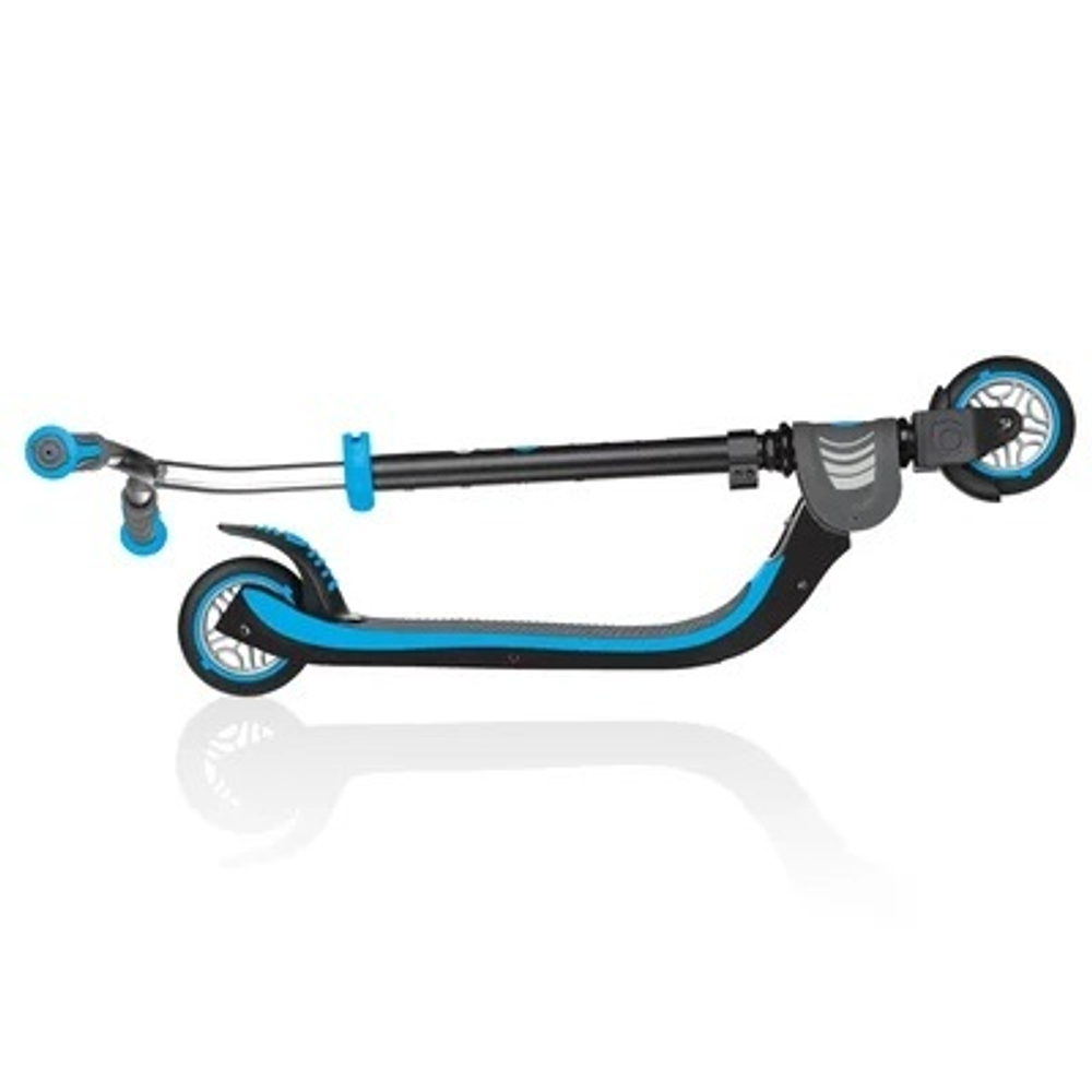 Самокат Globber Foldable Flow 125, голубой голубой