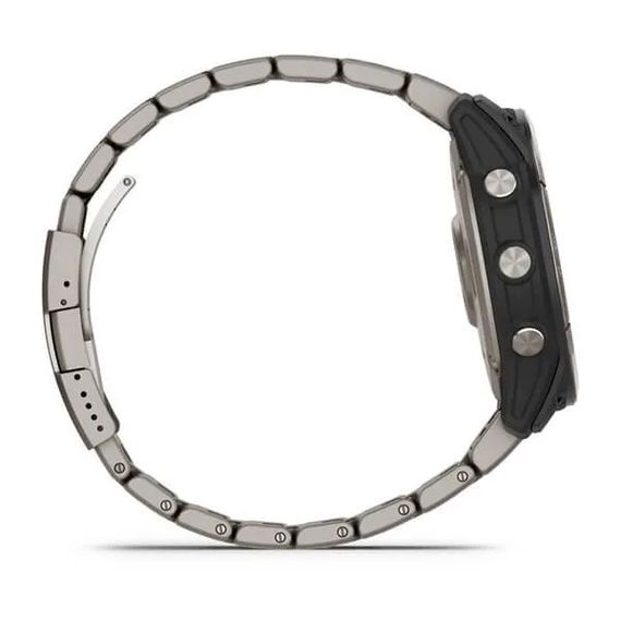 Garmin QUATIX 7X Sapphire Solar титановый с серебристым титановым браслетом