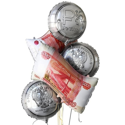 ФИГУРА Денежная купюра 5000 РУБЛЕЙ (26"/66 см)