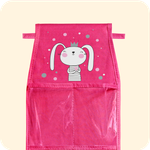 Кармашки в садик 83х24 Зайка (фуксия)