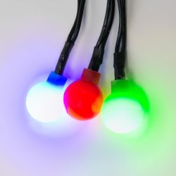 ULD-S0280-020-DGA MULTI IP20 COLORBALLS Гирлянда светодиодная с контроллером Разноцветные шарики. 20 светодиодов. длина 2.8 м. цвет свечения разноцветный. IP20. провод зеленый. упаковка- картон.