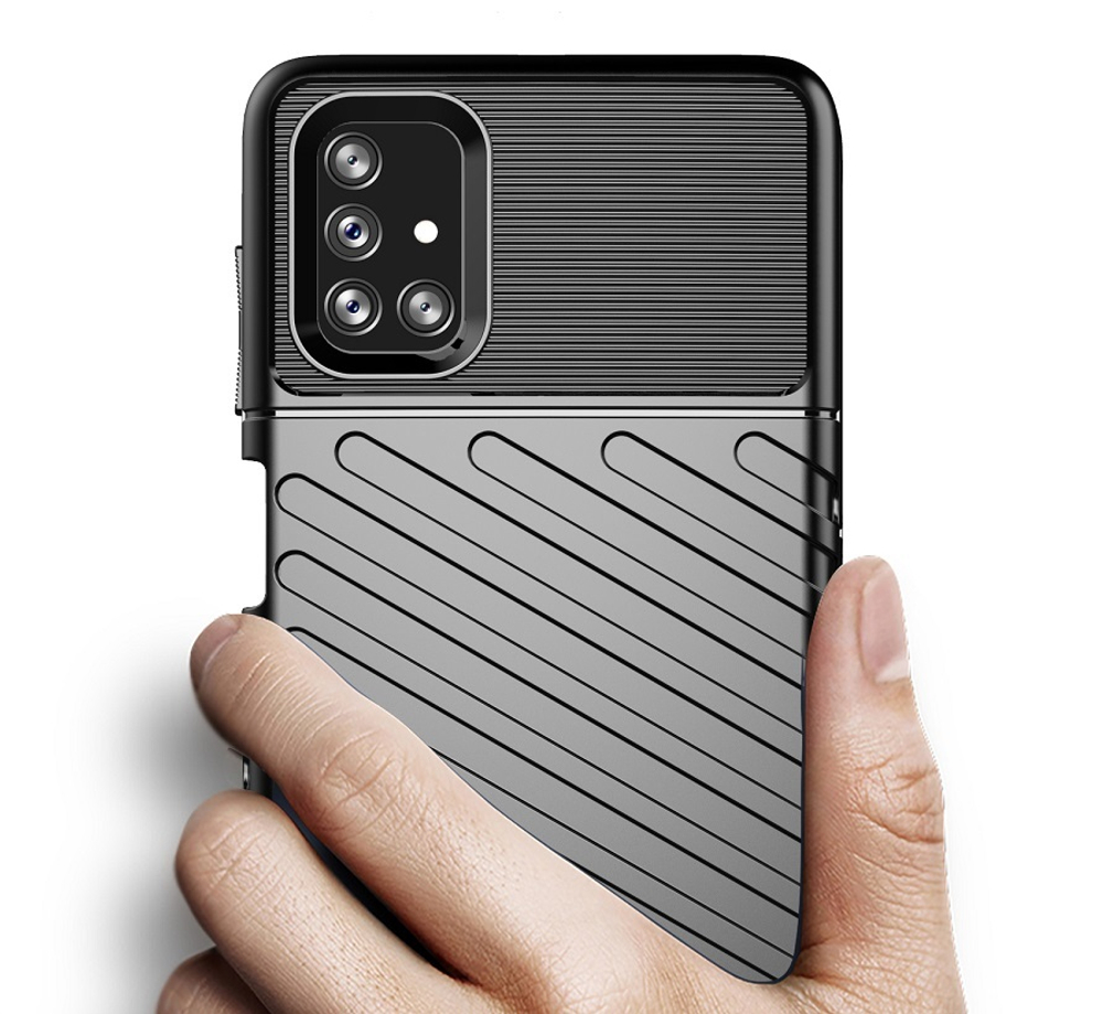 Черный противоударный чехол на Samsung Galaxy M51, серия Onyx от Caseport