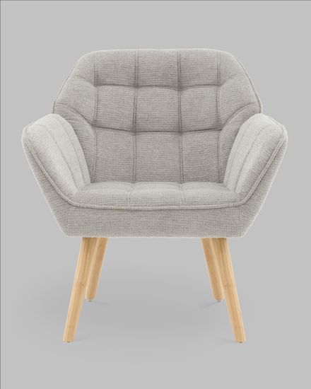 Кресло Вэйл светло-серый шенилл