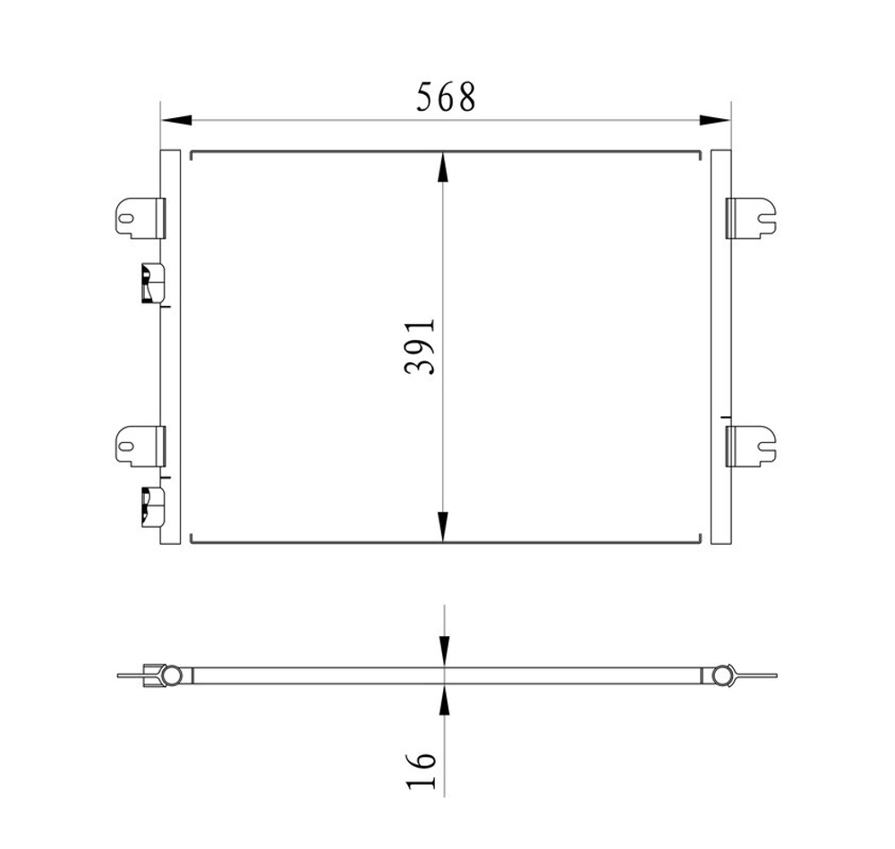 Kular - 86125-KLR - Condenser, air conditioning